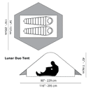 Six Moon Designs Lunar Duo Outfitter Hiking Tent 二人帳篷