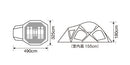 Snow Peak Dock Dome Pro. 6 Ivory SD-507IV  寢室帳 象牙白