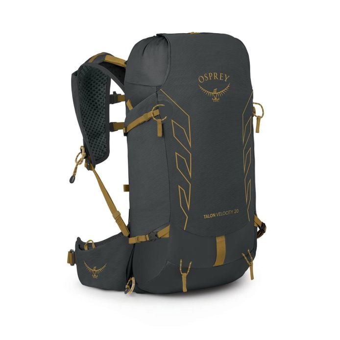 Osprey Talon™ Velocity 20 Backpack Dark Charcoal/Tumbleweed Yellow