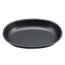 Captain Stag Metallic Black Coated Curry Plate Oval UH-0062 黑色橢圓盤