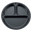 Captain Stag Metallic Black Coated Curry Plate with Divider UH-0063 黑色分隔圓盤