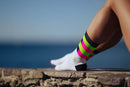 INCYLENCE ULTRALIGHT SPIRALS Running Socks Black Green