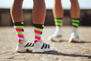 INCYLENCE ULTRALIGHT SPIRALS Running Socks Black Green