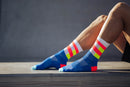 INCYLENCE ULTRALIGHT SPIRALS Running Socks Blue Inferno