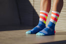 INCYLENCE ULTRALIGHT SPIRALS Running Socks Blue Inferno