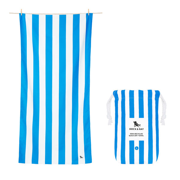 Dock & Bay Beach Quick Dry Towel 快乾沙灘毛巾 Bondi Blue