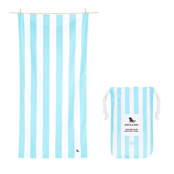 Dock & Bay Beach Quick Dry Towel 快乾沙灘毛巾 Tulum Blue