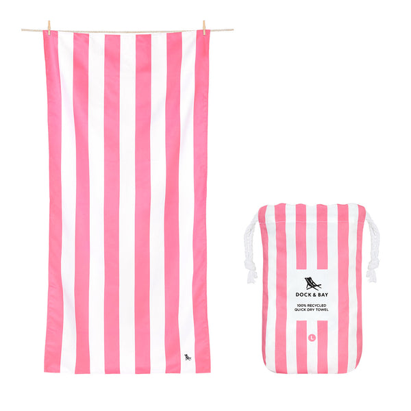 Dock & Bay Beach Quick Dry Towel 快乾沙灘毛巾 Phi Phi Pink