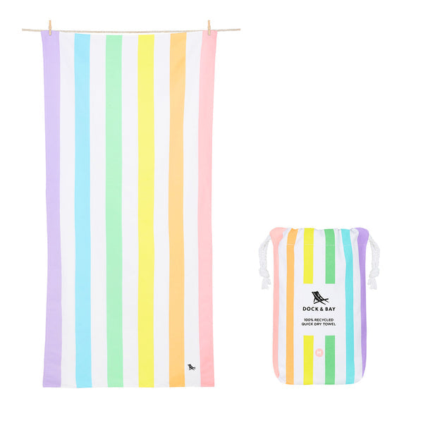 Dock & Bay Kids Beach Quick Dry Towel 兒童快乾沙灘毛巾 Unicorn Waves