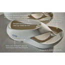 OOFOS OOriginal Plus Sandals Black 運動恢復拖鞋 Chalk