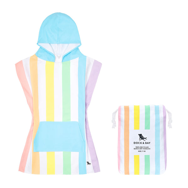 Dock & Bay Kids Poncho - Quick Dry Hooded Towel 兒童快乾毛巾斗篷