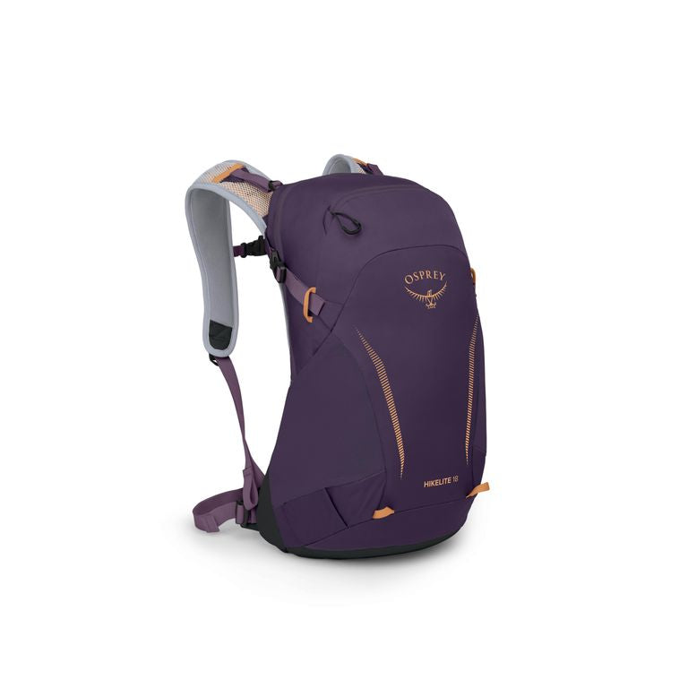 Osprey Hikelite 18 Backpack  PURPLE INK/PURPLE 
DUSK/ CHEDDAR 
ORANGE