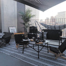 Captain Stag Black Label Rug 1820 黑白幾何花紋野餐地墊180x200 野餐墊(大) UP-2568