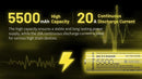 Nitecore NL2155HP 5500mAh 21700 High Performance Rechargeable Li-ion Battery 高性能 可充電鋰離子電池