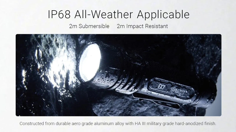 Nitecore EX7 Variable Beam Pattern High Performance Flashlight 可變光形高性能手電筒