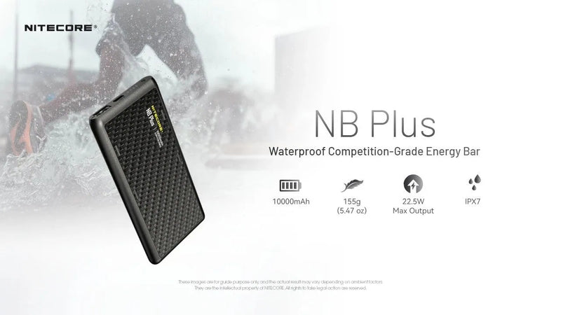 Nitecore NB Plus 10000mAh Waterproof Competition-Grade Energy Bar