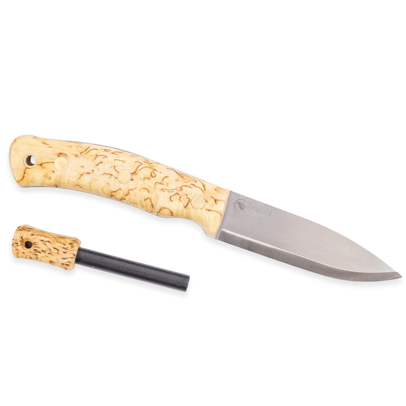 Casström No. 10 Swedish Forest Knife Curly Birch with Fire Striker 13124