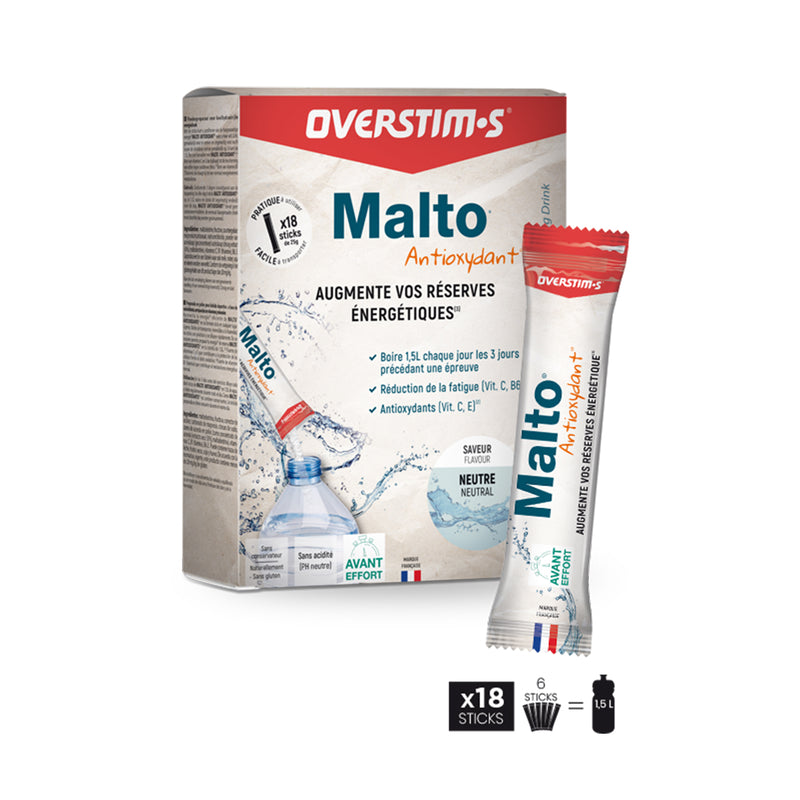 OVERSTIM.s Malto Antioxidant Carbo Loading Drink - Neutral (18 sticks)