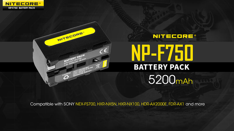 Nitecore NP-F750 5200mAh Battery Pack