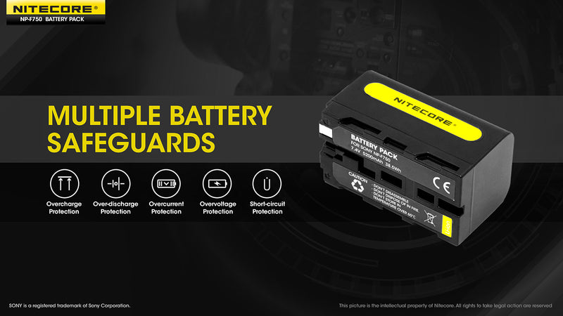 Nitecore NP-F750 5200mAh Battery Pack