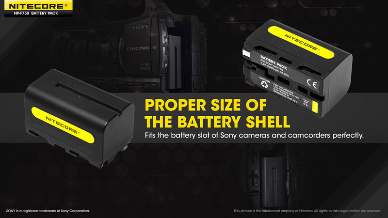 Nitecore NP-F750 5200mAh Battery Pack