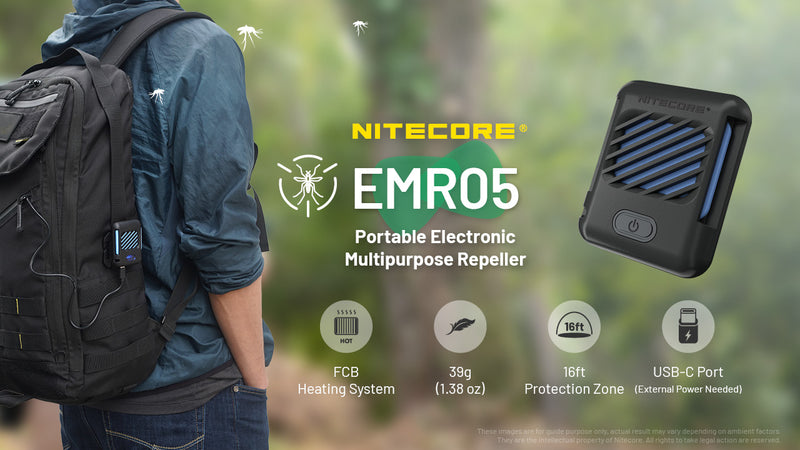 Nitecore EMR05 Portable Electronic Multipurpose Repeller 戶外隨身驅蚊機