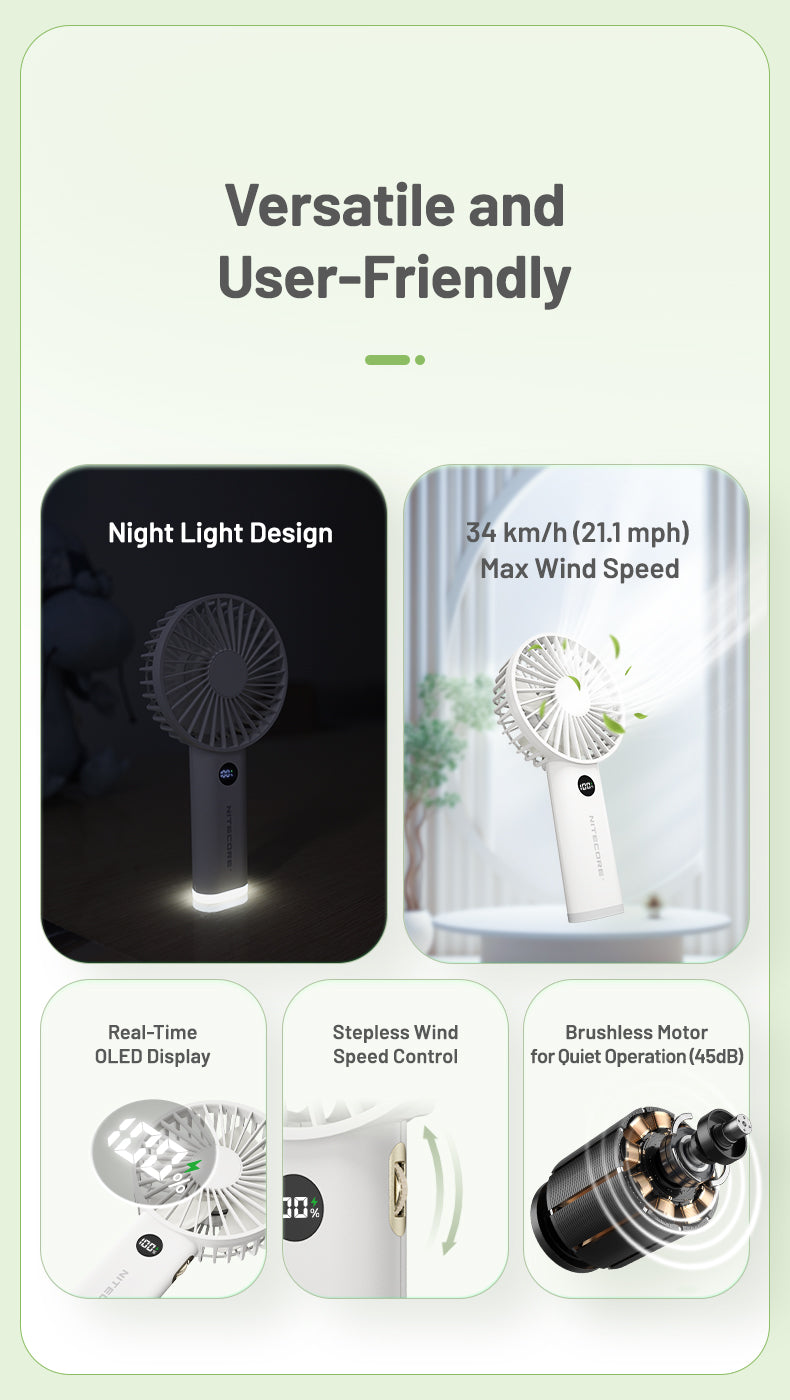 Nitecore NEF03 Portable Handheld Fan 手持便摧小風扇