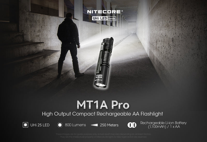 Nitecore MT1A PRO High Output Compact Rechargeable Flashlight 手電筒