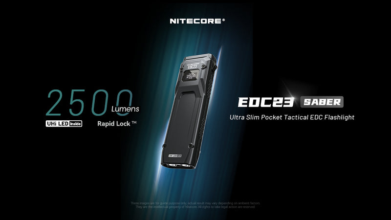 Nitecore EDC23 Ultra Slim Pocket Tactical EDC Flashlight 超薄口袋戰術EDC手電筒