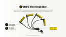 Nitecore NH2400 USB-C Rechargeable 1.5V Li-ion AA Batteries (4 pcs) AA充電池