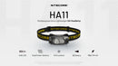 Nitecore HA11 Ultra Lightweight Dual Beam AA Headlamp 輕量頭燈