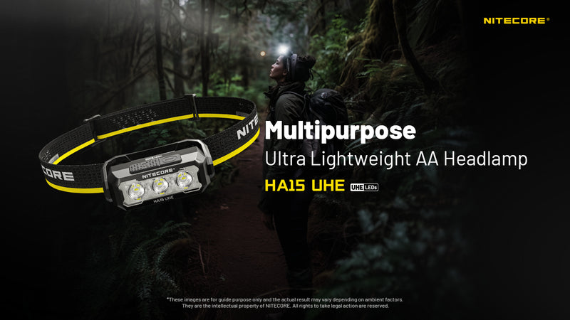 Nitecore HA15 UHE Ultra Lightweight AA Headlamp 輕量AA頭燈