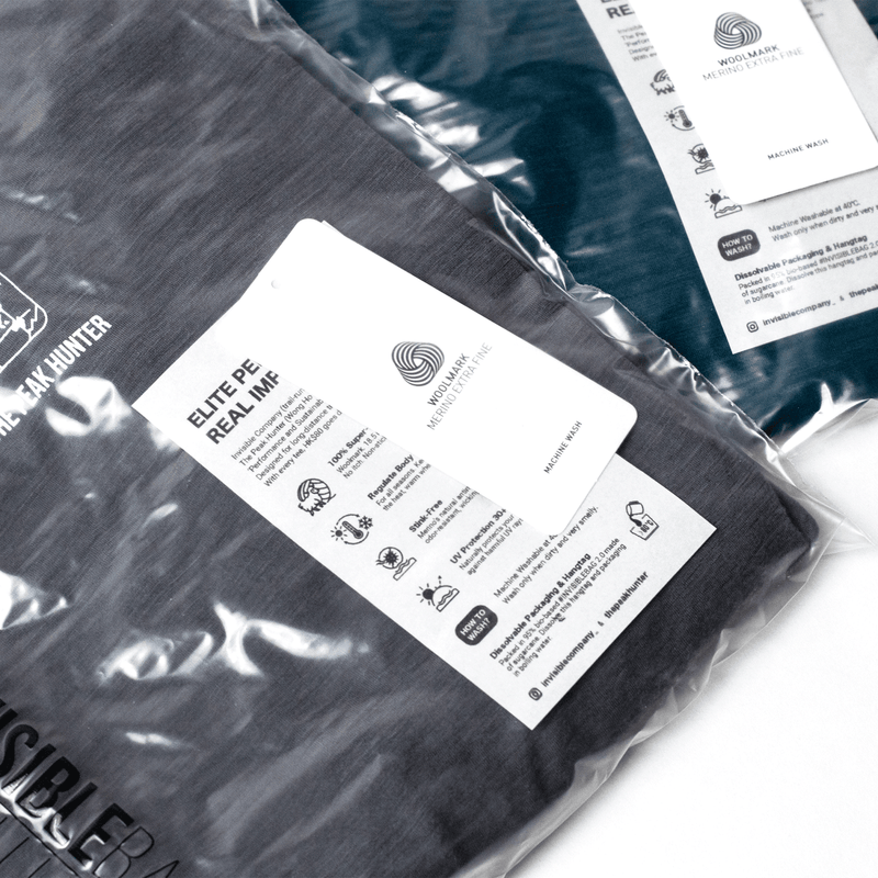 Invisible x The Peak Hunter: 100% Merino Performance Long Sleeve Trail Running T-Shirt 越野跑長袖上衣