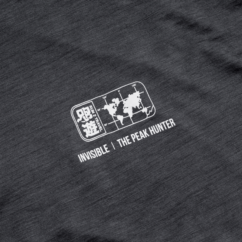 Invisible x The Peak Hunter: 100% Merino Performance Long Sleeve Trail Running T-Shirt 越野跑長袖上衣