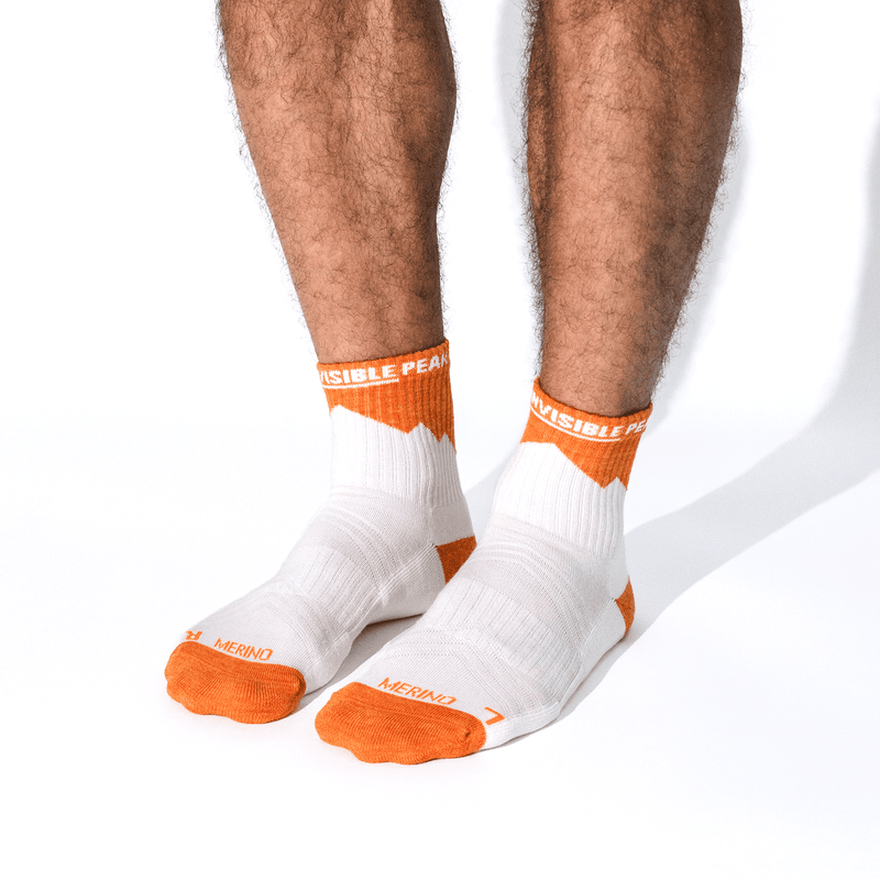 Invisible x The Peak Hunter Merino Performance Targeted Cushion Mid Crew Trail Socks 越野羊毛襪