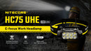 Nitecore HC75 UHE E-foucs Work Headlamp 電子調焦工作頭燈