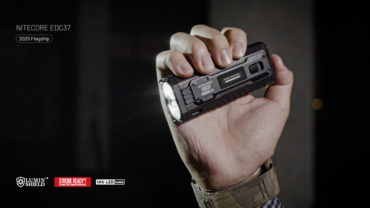 Nitecore EDC37 - Linterna táctica EDC de 8000 lúenes con llavero