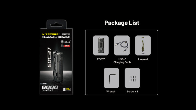 Nitecore EDC37 Ultimate Tactical EDC Flashlight 手電筒