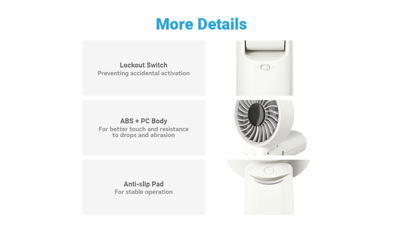 Nitecore NEF03 Pro Portable Handheld Fan 可摺疊手提風扇