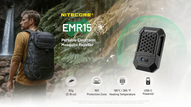 Nitecore EMR15 Portable Electronic Mosquito Repeller 戶外便攜驅蚊機