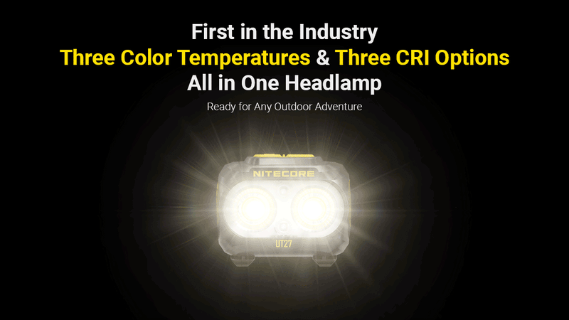 Nitecore UT27 MCT Lightweight Trail Running Headlamp 三色溫輕量越野跑頭燈