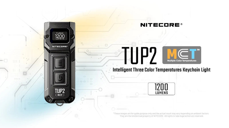Nitecore TUP2 Intelligent MCT Keychain Light 智能三色溫鑰匙圈燈 