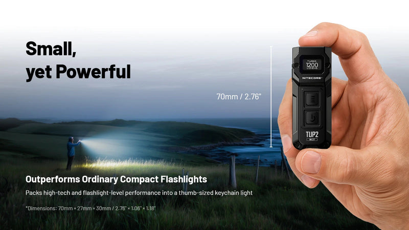 Nitecore TUP2 Intelligent MCT Keychain Light 智能三色溫鑰匙圈燈 