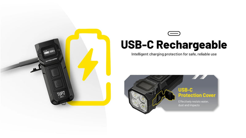 Nitecore TUP2 Intelligent MCT Keychain Light 智能三色溫鑰匙圈燈 