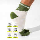 Invisible x The Peak Hunter Merino 5 Toe Performance Targeted Cushion Mid Crew Trail Socks 羊毛五趾跑襪