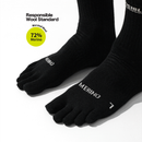 Invisible Merino 5 Toe Performance Lightweight Crew Trail Socks 羊尾五趾襪