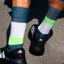 INCYLENCE Bands High-Cut Running Socks Navy Green