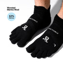 Invisible Merino 5 Toe Lightweight Low Ankle Trail Socks 羊毛五趾襪