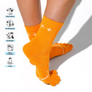 Invisible Merino 5 Toe Targeted Cushion Crew Trail Socks 越野跑羊毛五趾襪 Flame Orange