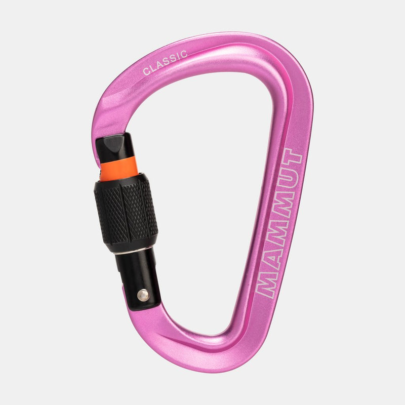 MAMMUT Classic HMS Screwgate Carabiner Pink